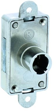 JuNie Möbel-Drehstangenschloss FURORE,8505 mit Rosette,D15 Metall,vernickelt