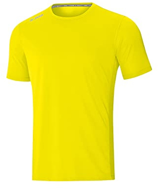 JAKO Camiseta Infantil Run 2.0., Infantil, Camiseta, 6175, Amarillo neón, 128