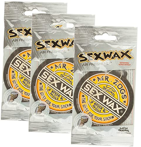 Sex Wax Air Freshener (3-Pack, Coconut) (Limited Edition)