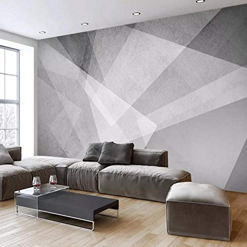 Personalità carta da parati moderna camera da letto minimalista TV sfondo muro murale personalità geometrica astratta in bianco e nero Carta Da Parati moderna 3D Fotomurali spiaggia-430cm×300cm