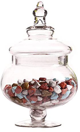 FCQLFYF Tarro De Vidrio De Almacenamiento,Botes De Cristal Con Tapa,Envases Cristal Alimentos,Tarros De Cristal Para Conservas,Para Comida, Buffet Dulce, Galletas, Exhibición De Cocina, Fiesta