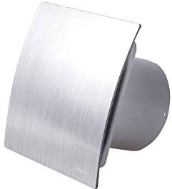 Awenta Kleinraumventilator Wandventilator System Turbo Escudo Silber 100 CTR mit Nachlauf & Stufenregler