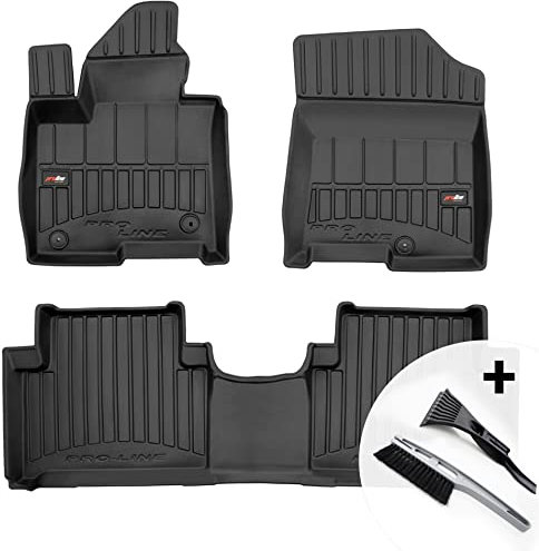 moto-MOLTICO 3D Gummimatten Auto, 4-teiliges Set, Allwetter Gummi Fußmatten, Antirutsch & Wasserfest Autoteppiche - passend für Kia Sorento IV Hybrid XL ab 2020