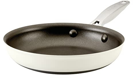 Anolon Achieve Hard Anodized Nonstick Frying Pan/Skillet, 8.25 Inch, Cream