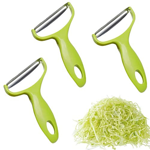 gofidin 3 Stück Kohlschneider mit breiter Öffnung, Gemüseschäler Kohlreibe Salatzerkleinerer Kartoffelschneider Home Kitchen Gadgets Werkzeug