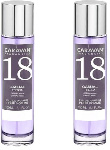 Caravan - Set di 2 profumi da uomo n. 18, 150 ml