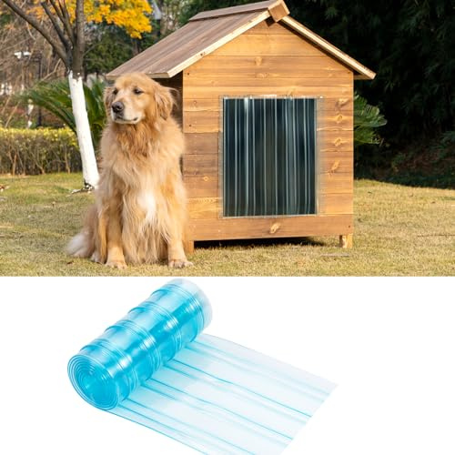 Uross Ersatzklappen für Hundetüren, 3 m x 20 cm, Wetter-DIY-Katzentürklappe, Ersatzklappen, Vinyl-Kunststoff für Hundehütte, ideale große Haustiertür-Ersatzklappe