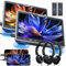 GOnavidio 10,1 Lecteur DVD Voiture avec HDMI Input,Double Ecran d’Appui têteEquipé 2 Casques,Supporte 128GB USB SD,MPEG、MPG(2 Lecteurs DVD)