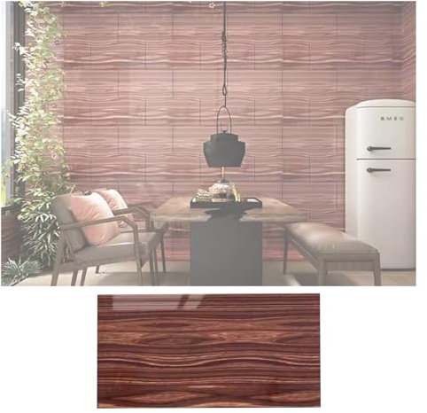 Abziehen und Aufkleben, Holzmaserung, Wandpaneele für Küche, Waschraum, Toilette, Korridor, Treppen, Wohnmobil, 60 x 30 cm, 30 Blatt