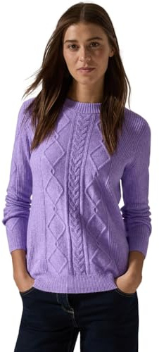 Cecil B302961 Jersey de Punto, Lila Melange, XXL para Mujer