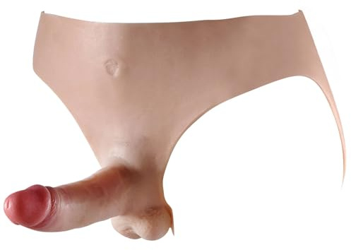 Mutandine con dildo e imbracatura realistiche, dildo strap-on con pene rigido da 20 cm, biancheria intima con dildo indossabile in silicone morbido ad alta elasticità, abbigliamento transgender, prodo