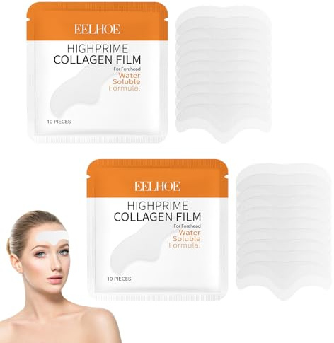 20 Stück Zornesfalte Pflaster,Anti Falten Pflaster,Weiches Microneedling Facial Patches,Feuchtes Anti Falten Stirn Pad Können Falten Vorbeugen,die Haut Feucht und Weich Halten