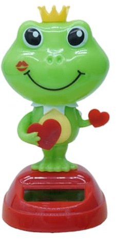 Hemousy Solar Dancing Figurines, Solar Bobblehead Figures, Solar Dancing Toys for Window Sill - Solar Powered Dancing Animals Toys Dashboard Ornament | Valentine's Day Solar Powered Dancing Figures