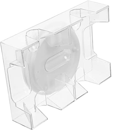 BESPORTBLE Porte Cartes à Jouer en Plastique Support Rotatif 360 Degrés, Étui Rigide pour Deux Jeux de Poker, Design Simple Antidérapant sans Bavures pour Organiser Facilement