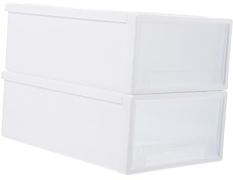 ABOOFAN 2pezzi Scatola Per Scarpe in Plastica Di Organizer Per Vestiti Contenitore Per Vestiti Trasparente Scatola Portaoggetti Dimensioni Compatte