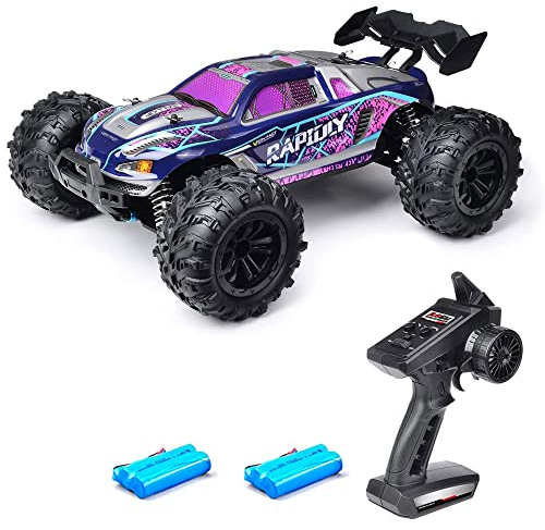 QIYHBVR RC-Cars Im Maßstab 1:16, 40 Km/h Mit LED-Leuchten, RC-LKWs, Ferngesteuertes Auto Für Erwachsene, Hohe Geschwindigkeit, 4WD, Volle Proportionale Drosselklappe, Alle Gelände, Offroad