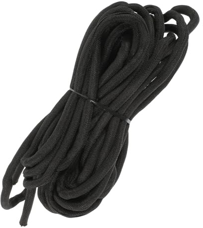 Yardenfun Flame Retardant Pet Braided Cable Sleeve Flexible Wire Sleeve Wrap for Data Network Charging Cables Cord Organizer for Home and Professional Use Black