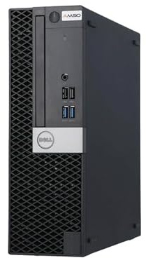Dell Optiplex 5055 SFF Ordinateur de bureau AMD Ryzen 5 Pro 2400, 8 Go de RAM, SSD 256 Go, WiFi, Bluetooth, clavier QWERTY américain, Windows 11 Pro (reconditionné)