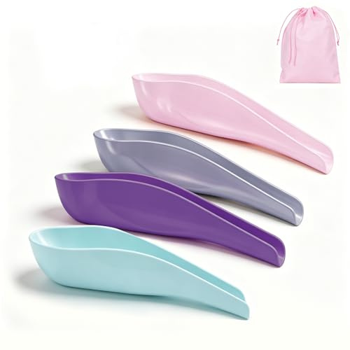 4PCS Female Portable Urinal for Women, Reusable Stand to Pee Device | PP Pee Funnel with Storage Bag for Camping, Hiking, Festival, Travel & Public Toilets