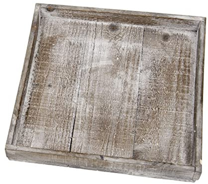 Deko Holztablett | 30x30x4cm | Vintage