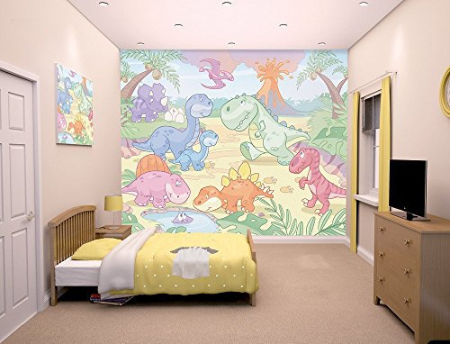 Walltastic Papier peint mural Bébé Dinosaure 2,4 x 3 m