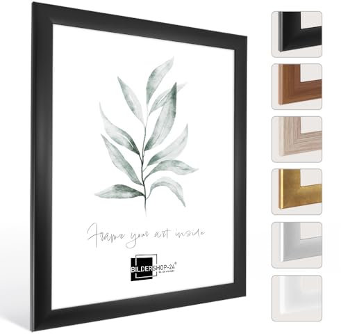 Bildershop-24 Puzzlerahmen Valencia ca. 500-1000 Teile 50X75cm Schwarz (matt)