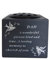 Dad Slate Grey Memorial Flower Vase – Dove & Diamante Detail Grave Plaque Tribute