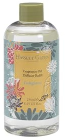 Hassett Green London - Förnya ditt hem med Patchouli Doftnoter - Fragrance Oil Reed Diffuser Refill i Större Storlek 250ml Flaska för Eleganta Heminredningar