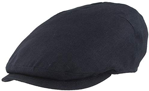 Breiter Herren Schiebermütze Flatcap Schirmmütze 100% Leinen Futter aus Baumwolle Mütze Leicht & Bequem Newsboy Cap