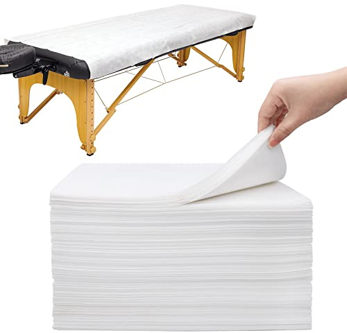 Xiaozhifu 60PCS Einweg Bettlaken, Einweg Massagetisch Bettlaken,Massagetisch Auflage Bettlaken Massagelaken für Schönheitssalon SPA Krankenhausbetten Tattoo Hotels 80x180cm