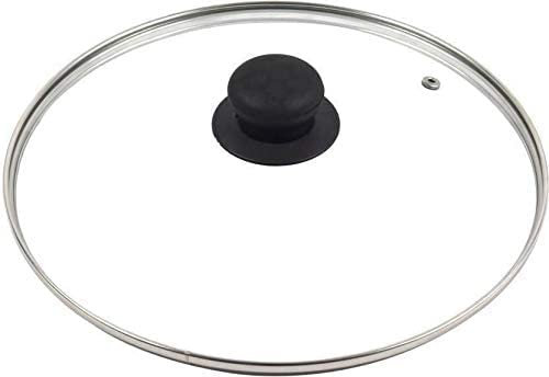 SDMAX Glass Pan Lid - Frying Pan Cover, Cookware Lid, 28CM