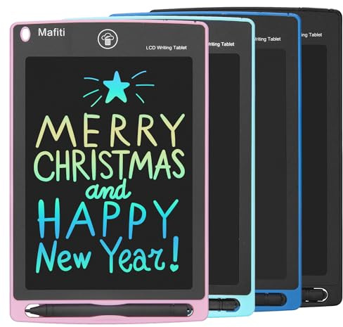 LCD Writing Tablet 8.5 Inch 4 Pack Electronic Writing Drawing Pads Doodle Board Gift for Kids Boys Girls