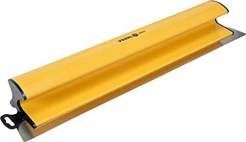 Vorel Couteau à panneau en acier inoxydable 0,3 mm de largeur de lame 600 mm extra léger avec poignée en Z pour plâtrer murs et plafonds Spatule à plâtre large Grande spatule à plâtre