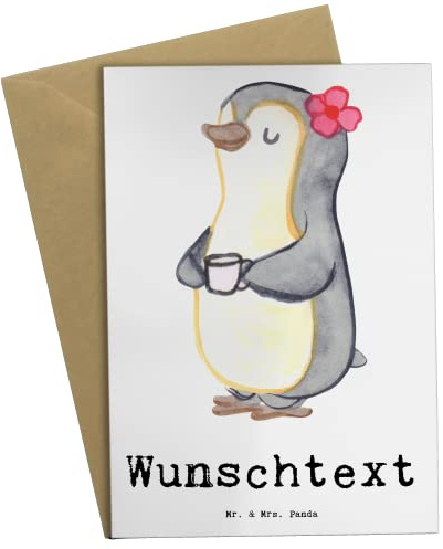 Mr. & Mrs. Panda Grußkarten Personalisiert Pinguin Beste Schwiegermutter der Welt - Personalisierte Geschenke, Geschenkidee, Dankeschön, Mutter, Grußkarte, Mama, Schwiegereltern, Karte, individuelle