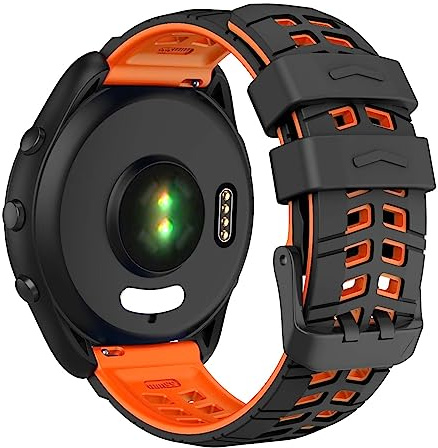 ISABAKE 22mm Watch Strap for Garmin Vivoactive 4 / Forerunner 265 / Forerunner 255, Silicone Replacement Band for Samsung Gear S3 Frontier, Gear S3 Classic