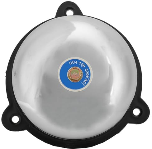 4 in Acciaio Inox Elettrico, Campanello Elettrico per Porte Campanello Interno Tipo Senza Scintilla Campanello 220V 10W per Segnale Acustico