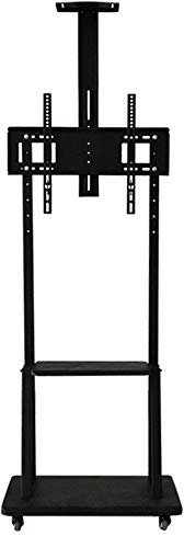 TV Stand Height Adjustable Mobile TV Stand With Adjustable Shelf For 32-inch To 65-inch TVs For Home TV Stands Accessories (Color : Black, Size : 32-65 inches) (Black 32)