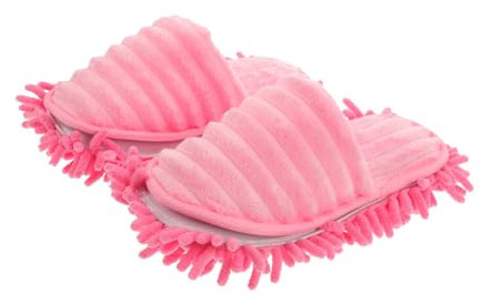 Healeved Hausschuhe Mit Mikrofaser Boden Reinigungspantoffeln Abnehmbar Größe 38–41 Rosa Wischslipper Für Bodenreinigung Und Staubaufnahme Ohne Bücken