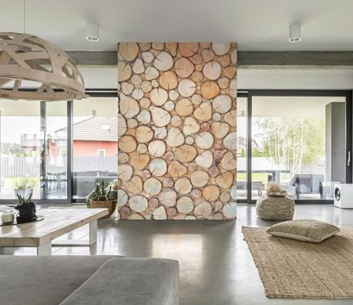 Anpassen 3D Tapete Wandbilder Großen Braunen Baum Kinder Tapete Abstrakter Hölzerner Haufen Große Tapete Wandbilder Für Wände Wohnzimmer, Schlafzimmer Dekoration 430x300cm