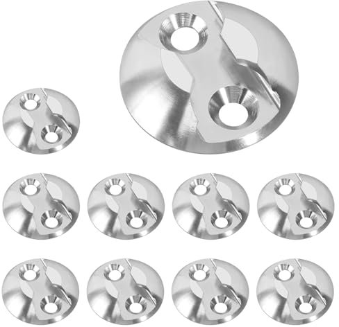 10 Stück Airlineschiene Ladungssicherung Zurrpunkt Fitting Zubehör Zurrschienen für Flugzeug Wohnmobilen Transportern Krankenwagen