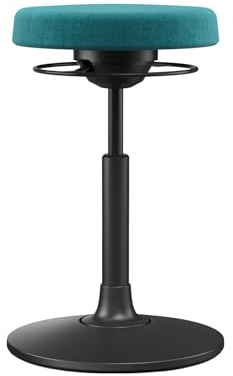 Moll S1 Sitz- & Stehhocker höhenverstellbar | bequemer Bürohocker mit gefederter 3D-Mechanik | ideal fürs ergonomische Homeoffice | Wipp- & Schwenkfunktion fördert Rückenmuskulatur | Made in Germany
