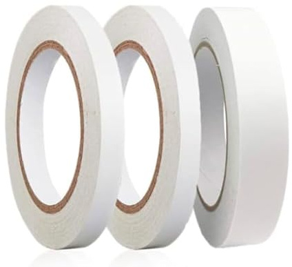 JUBA SMART LIVING Double Sided Tape-Multipurpose Adhesive Clear Sticky Tape-Carpet Tape for Craft Project, Scrapbooking and Card Making, Arts,Rubber Stamps - 3Roll(Wide 0.50 Inch) 20 Yards