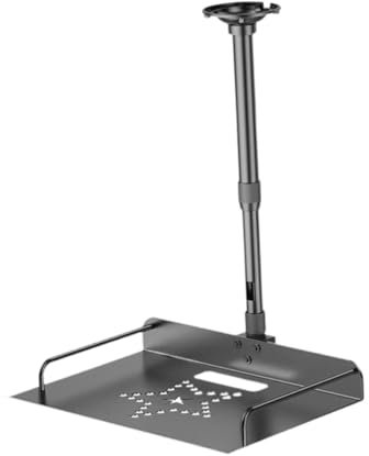 AsrMyjcx Projector Ceiling Mount Tray Projector Wall Mount Cable Routing Projector Holder Shelf for Office Bedroom Video Conferencing