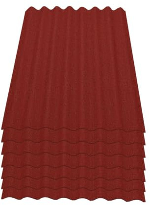 Onduline Easyline Dachplatte Wandplatte Bitumenwellplatten Wellplatte 7x0,76m² - rot