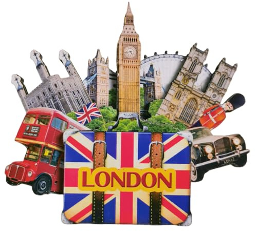 Kühlschrankmagnet, Souvenir, London, Großbritannien, Souvenir, Magnet, Dekoration, 3D