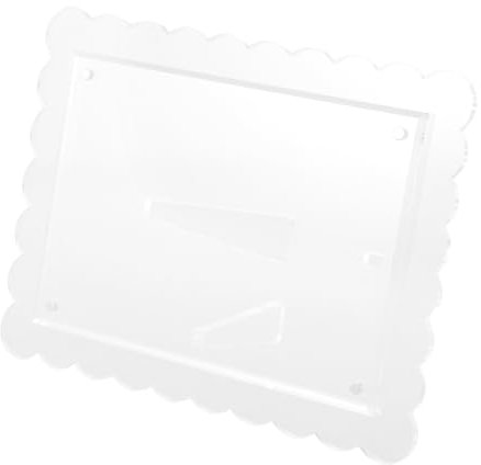 HOOTNEE Magnetischer Transparenten Bilderrahmen Doppelseitige Tischanzeige Für Fotos Und Zertifikate Elegantes Design Für Zuhause Und Büro Für
