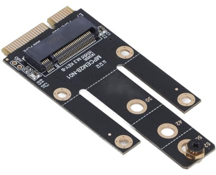Yctze Mini PCIE to M.2 NGFF Adaptateur avec Créneau de Carte Nano SIM pour Les Modules 5G, 4G et 3G