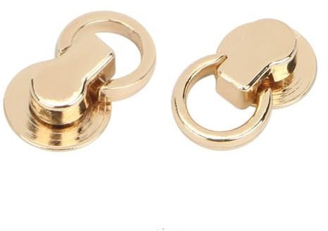 CHUYIX Borchie in ottone, 10 pezzi, hardware per borse, borchie a vite, per fai da te, borsa a mano, zaino, borchie in metallo, borchie in ottone, rivetti ad anello