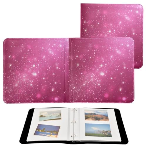 JUMBEAR Álbum de fotos grande autoadhesivo con 20 páginas, álbum de recortes para boda, familia, bebé, vacaciones, estrellas brillantes