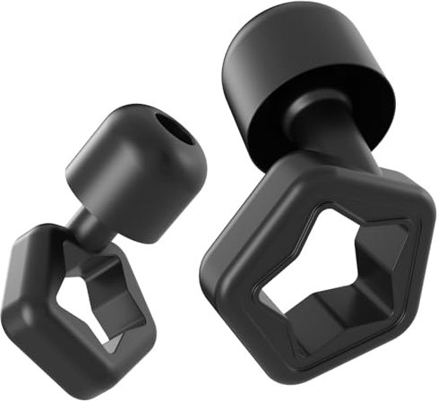 Ear Plugs for Sleep, Noise Cancelling Silicone Earplugs for Sleeping, Reusable 27dB Noise Reduction Earbuds Hearing Protection Integrated Ear Buds for Sleep, Travel, Study (3 Pairs - S/M/L), Black